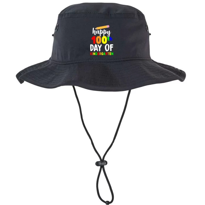 Happy 100th Day Of Kindergarten Pencil Legacy Cool Fit Booney Bucket Hat