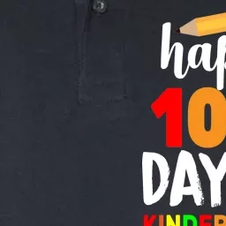 Happy 100th Day Of Kindergarten Pencil Softstyle Adult Sport Polo