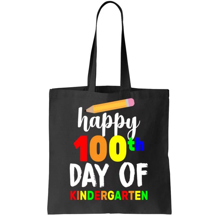 Happy 100th Day Of Kindergarten Pencil Tote Bag