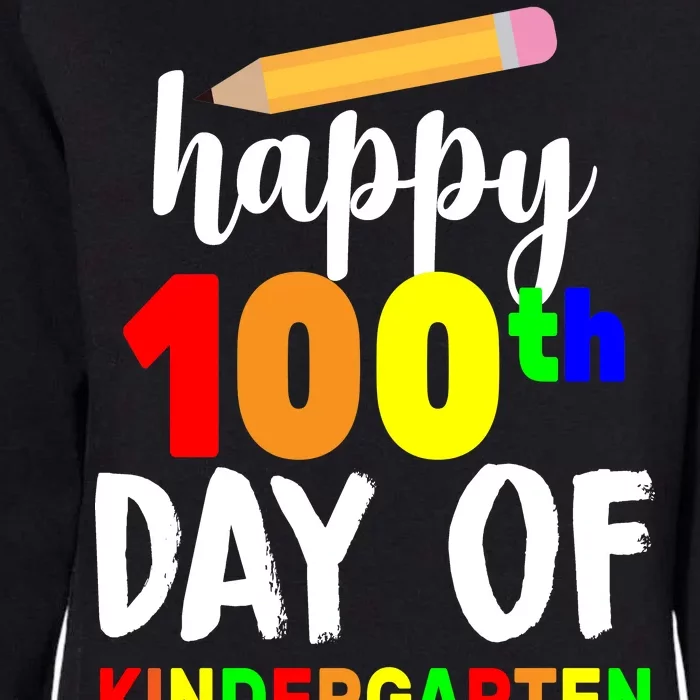 Happy 100th Day Of Kindergarten Pencil Womens California Wash Sweatshirt