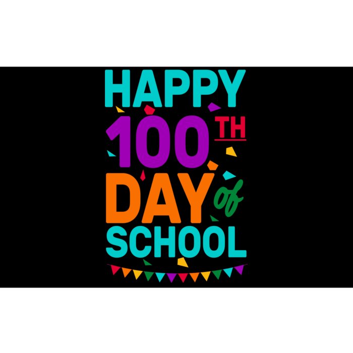 Happy 100th Day Of School For Teacher Or Child Bumper Sticker