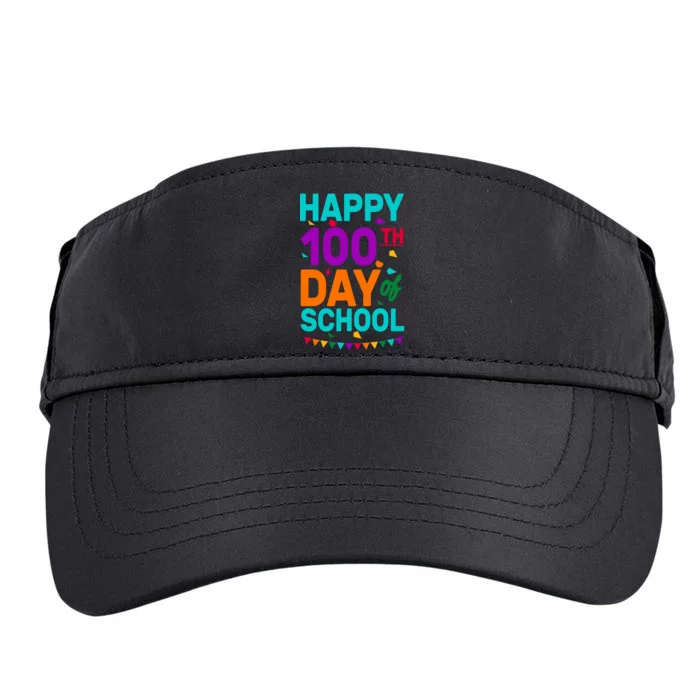 Happy 100th Day Of School For Teacher Or Child Adult Drive Performance Visor