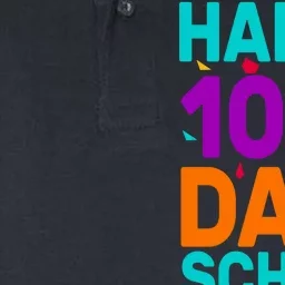 Happy 100th Day Of School For Teacher Or Child Softstyle Adult Sport Polo