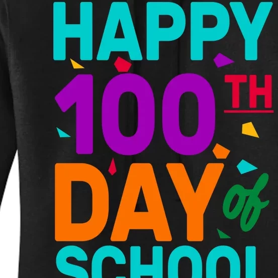 Happy 100th Day Of School For Teacher Or Child Women's Pullover Hoodie