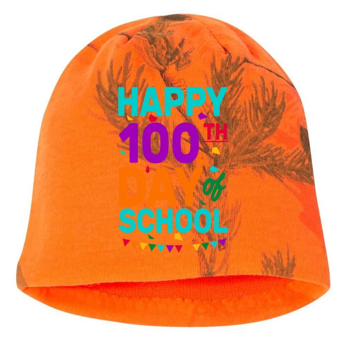 Happy 100th Day Of School For Teacher Or Child Kati - Camo Knit Beanie