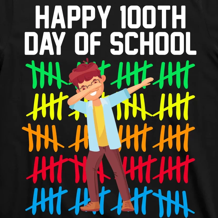 Happy 100th Day Of School Tally Marks T-Shirt