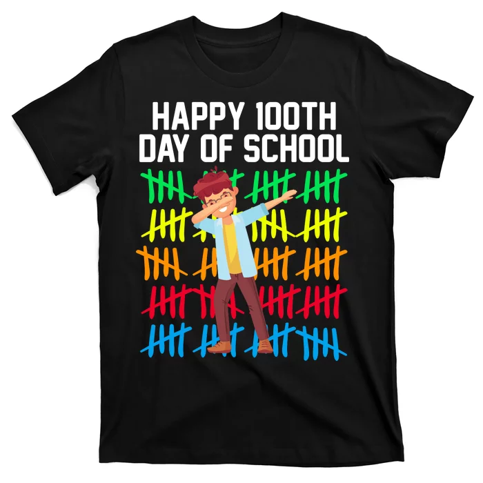 Happy 100th Day Of School Tally Marks T-Shirt