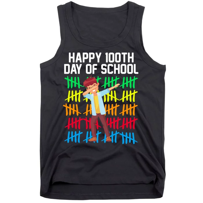 Happy 100th Day Of School Tally Marks Tank Top