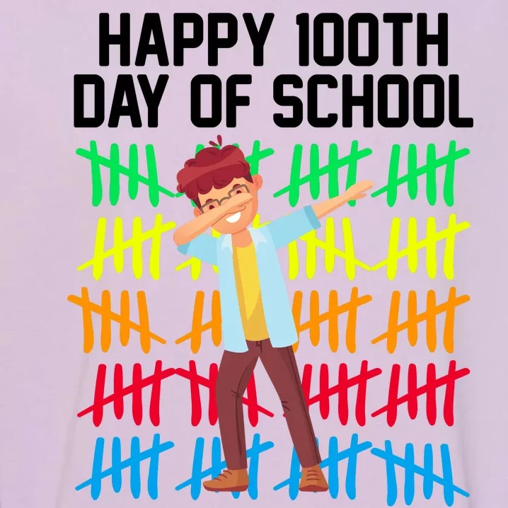 Happy 100th Day Of School Tally Marks Garment-Dyed Sweatshirt