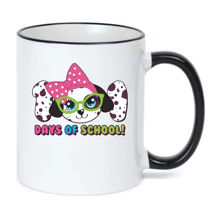 Happy 101 Days Of School Dalmatian Dog Black Color Changing Mug