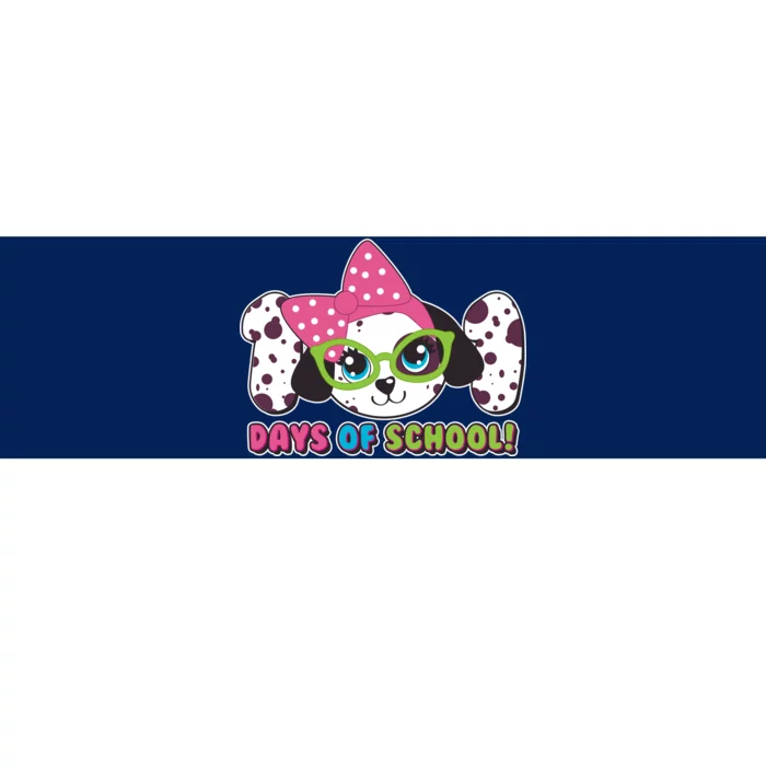 Happy 101 Days Of School Dalmatian Dog Bumper Sticker