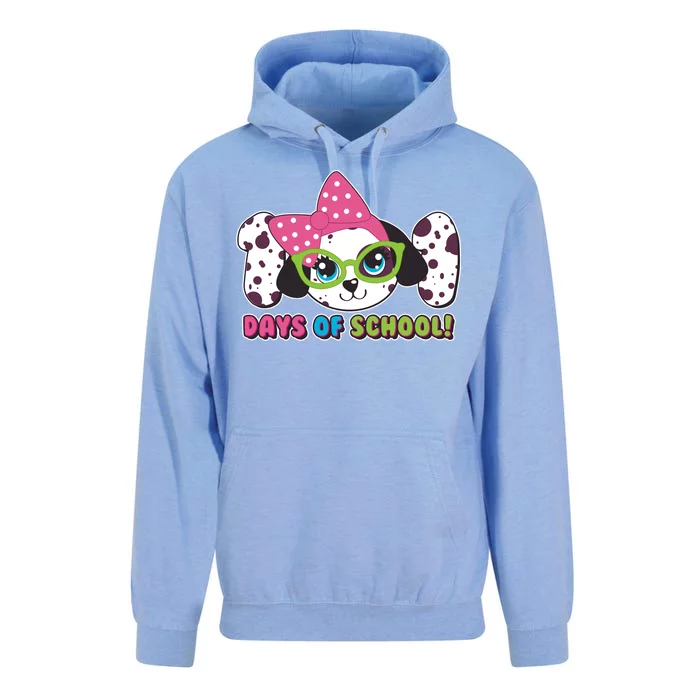 Happy 101 Days Of School Dalmatian Dog Unisex Surf Hoodie