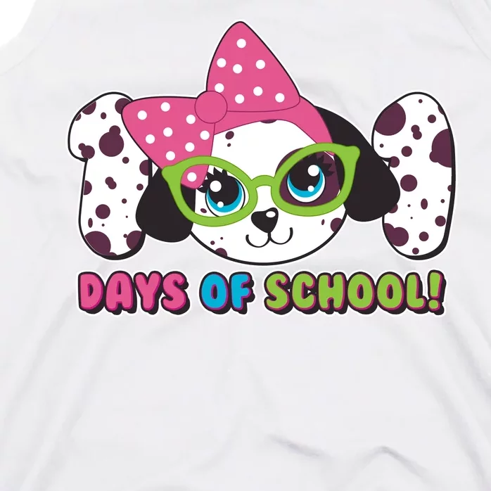 Happy 101 Days Of School Dalmatian Dog Tank Top