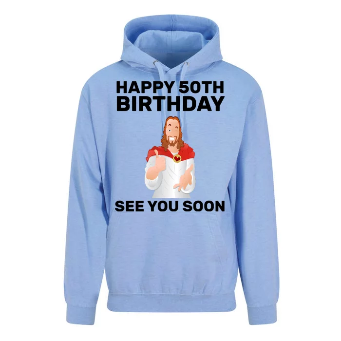 Happy 50th Birthday See You Soon Unisex Surf Hoodie