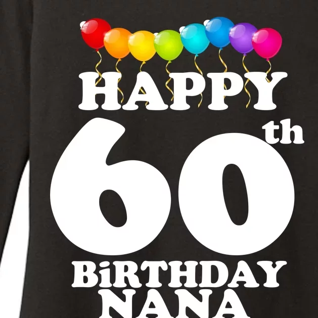 Happy 60th Birthday NANA Womens CVC Long Sleeve Shirt