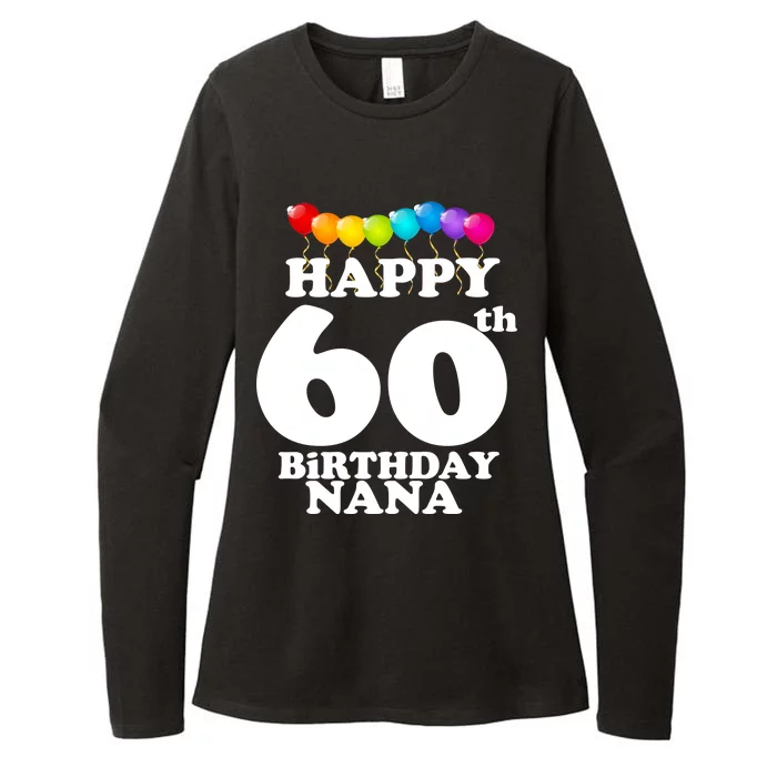 Happy 60th Birthday NANA Womens CVC Long Sleeve Shirt