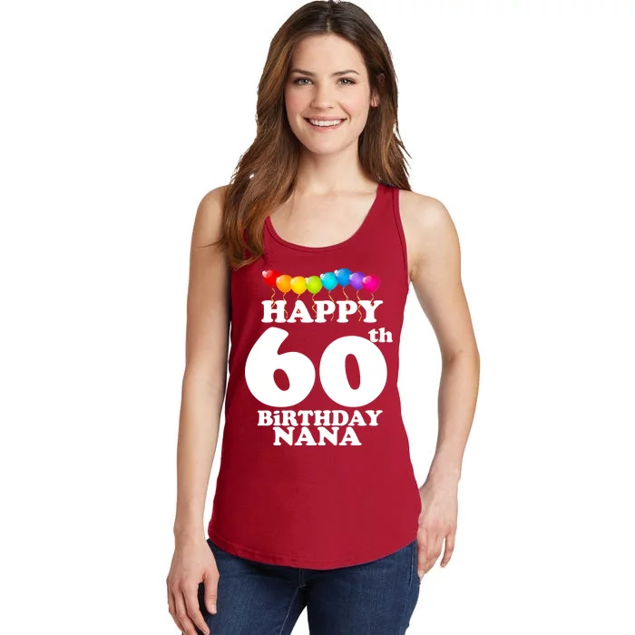 Happy 60th Birthday NANA Ladies Essential Tank