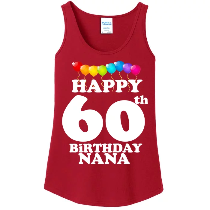 Happy 60th Birthday NANA Ladies Essential Tank