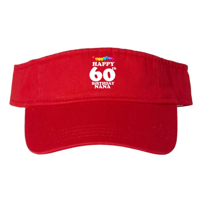 Happy 60th Birthday NANA Valucap Bio-Washed Visor