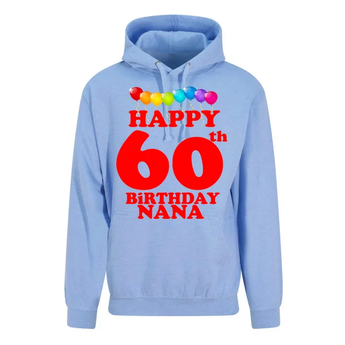 Happy 60th Birthday NANA Unisex Surf Hoodie