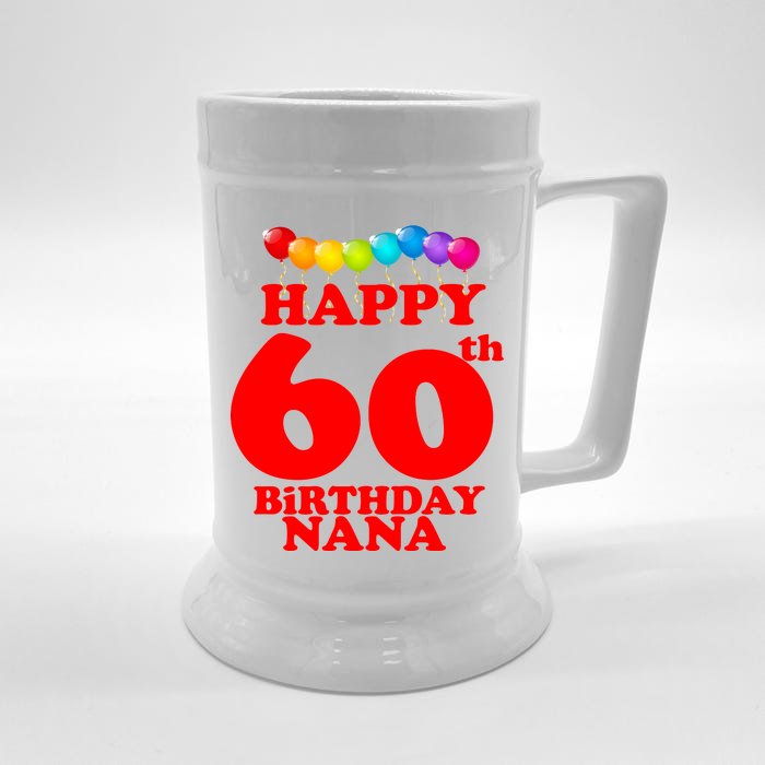 Happy 60th Birthday NANA Front & Back Beer Stein