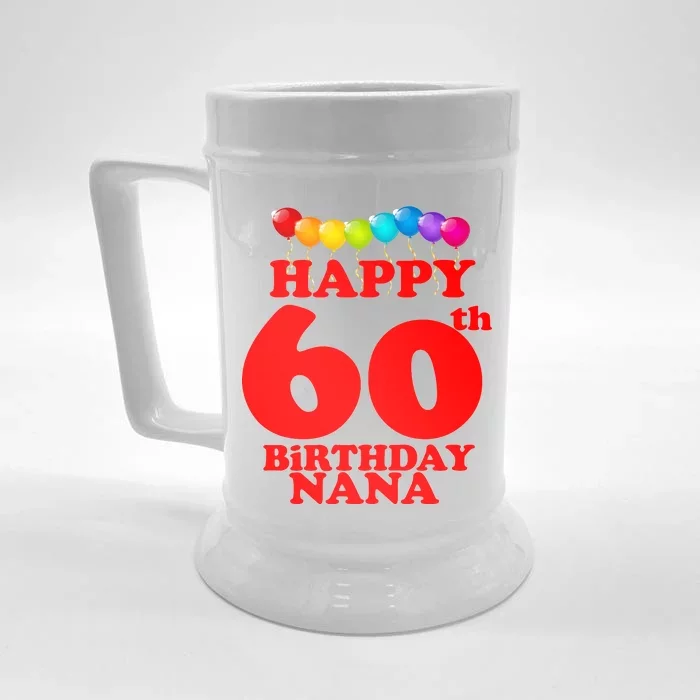 Happy 60th Birthday NANA Front & Back Beer Stein