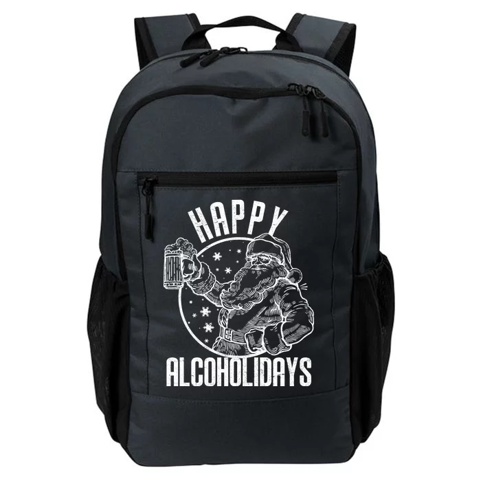 Happy Alcoholidays Christmas Santa Daily Commute Backpack