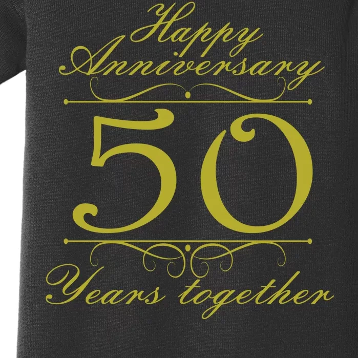 Happy Anniversary 50 Years Together Baby Bodysuit