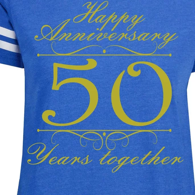 Happy Anniversary 50 Years Together Enza Ladies Jersey Football T-Shirt