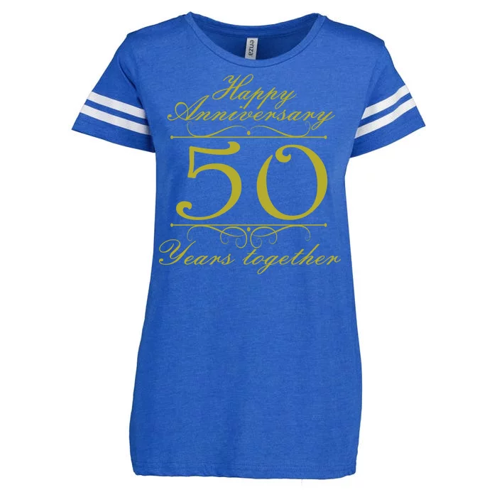 Happy Anniversary 50 Years Together Enza Ladies Jersey Football T-Shirt