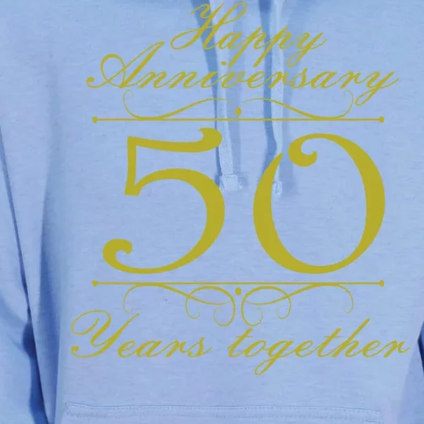 Happy Anniversary 50 Years Together Unisex Surf Hoodie