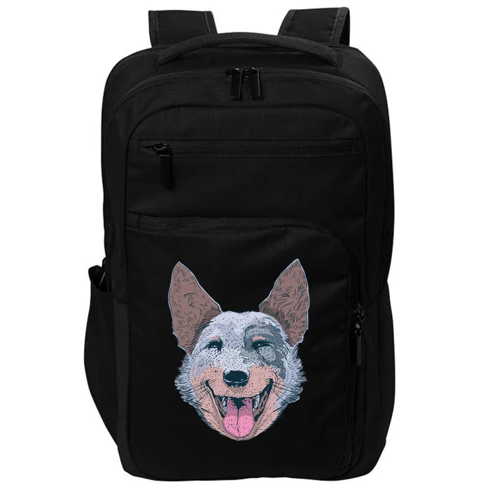 Happy Australian Cattle Dog Impact Tech Backpack