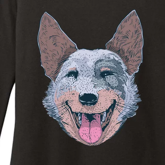 Happy Australian Cattle Dog Womens CVC Long Sleeve Shirt