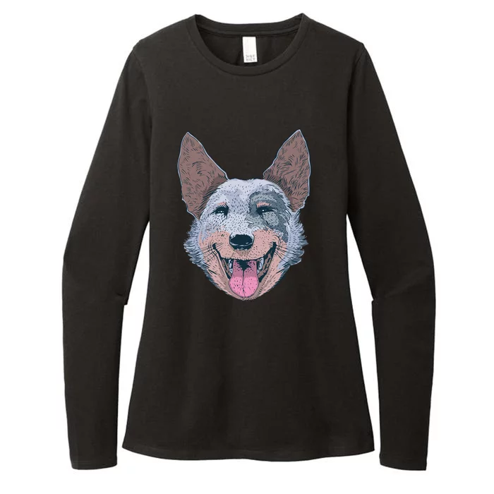 Happy Australian Cattle Dog Womens CVC Long Sleeve Shirt