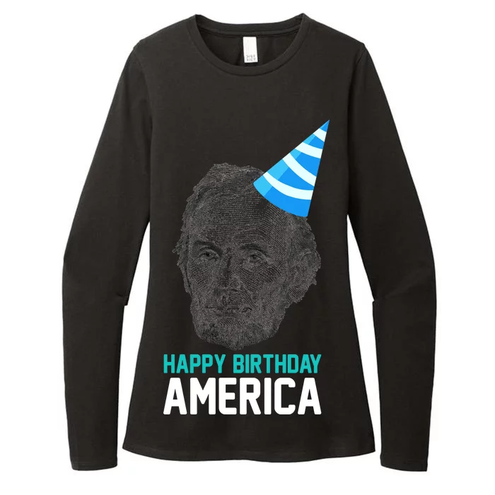 Happy Birthday America Womens CVC Long Sleeve Shirt