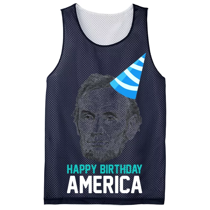 Happy Birthday America Mesh Reversible Basketball Jersey Tank