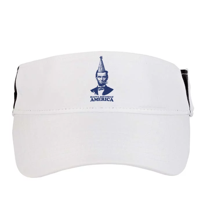 Happy Birthday America Abe Lincoln Adult Drive Performance Visor