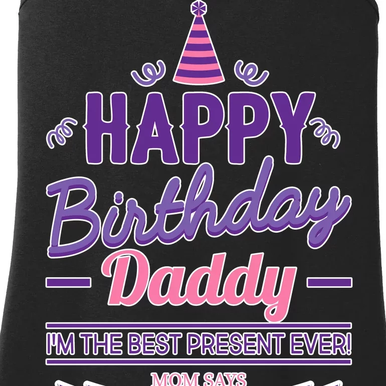 Happy Birthday Daddy Daughter Ladies Essential Tank