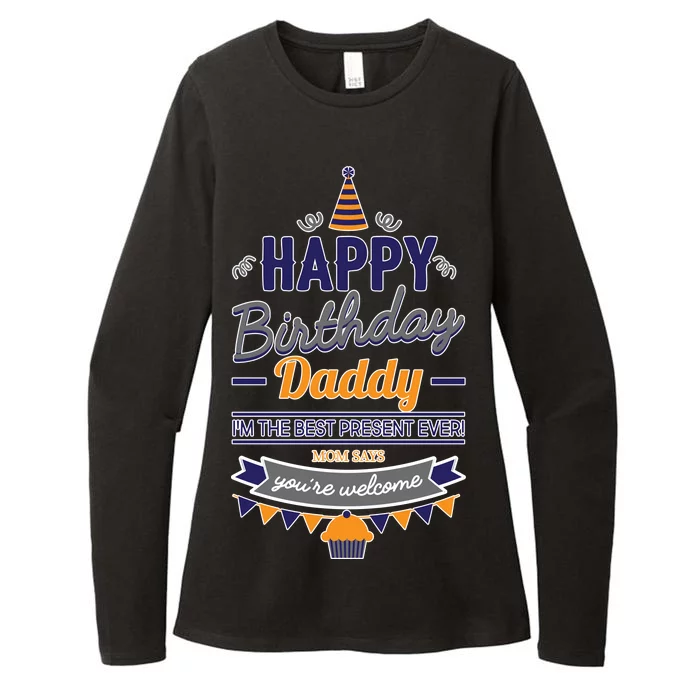 Happy Birthday Daddy Son Womens CVC Long Sleeve Shirt