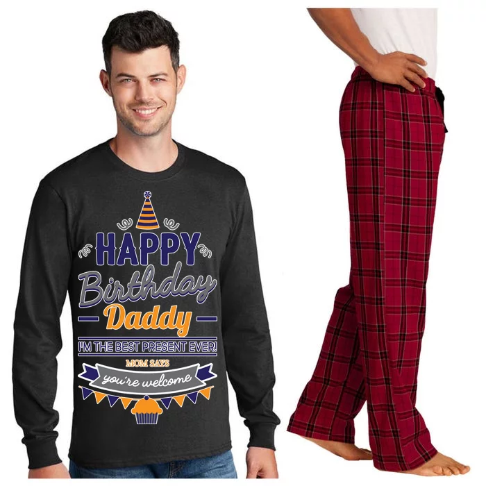 Happy Birthday Daddy Son Long Sleeve Pajama Set