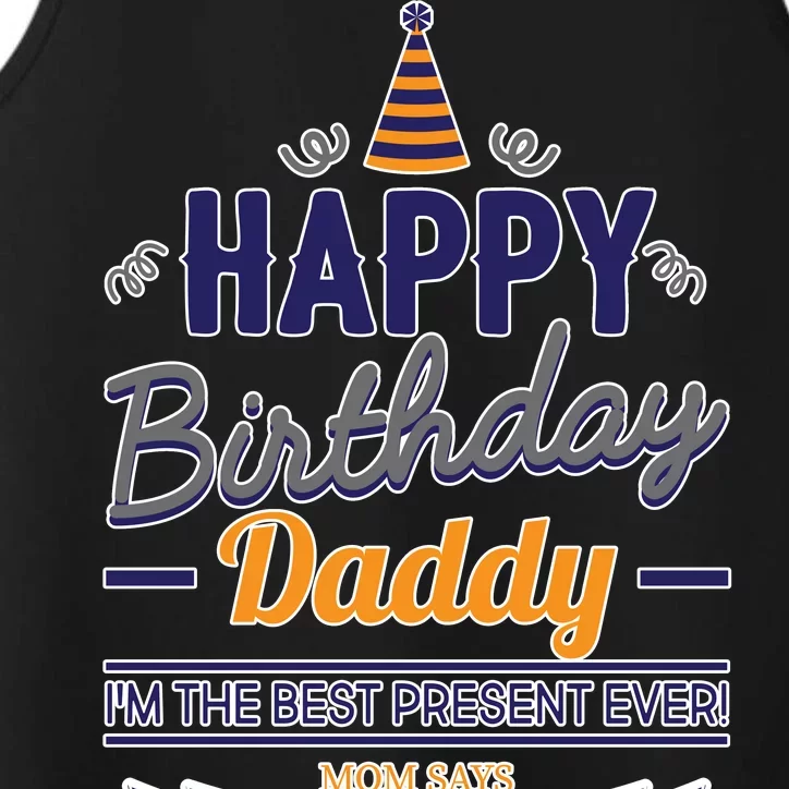 Happy Birthday Daddy Son Performance Tank