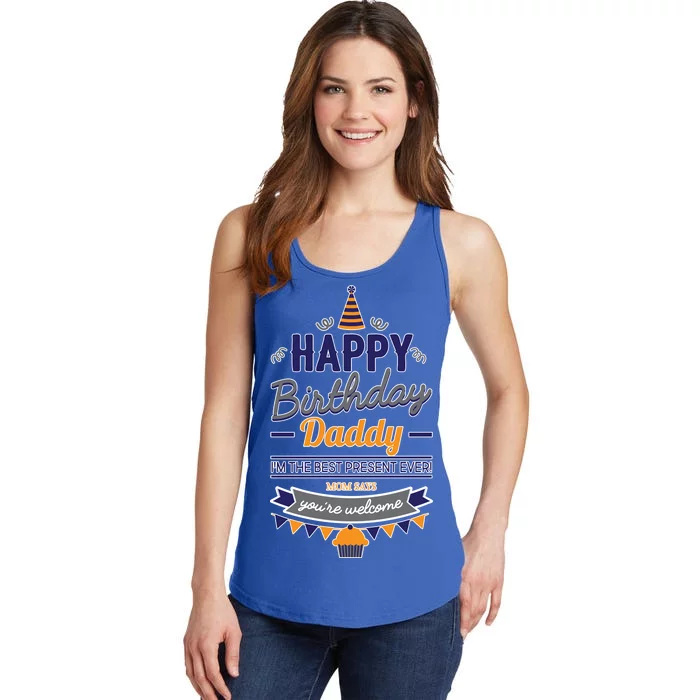 Happy Birthday Daddy Son Ladies Essential Tank