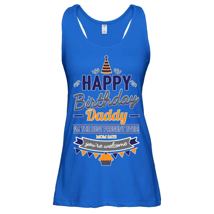 Happy Birthday Daddy Son Ladies Essential Flowy Tank