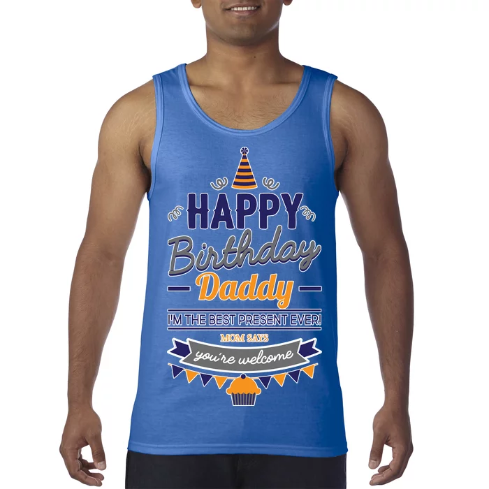 Happy Birthday Daddy Son Tank Top