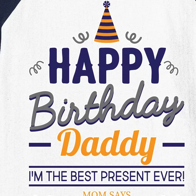 Happy Birthday Daddy Son Baseball Sleeve Shirt