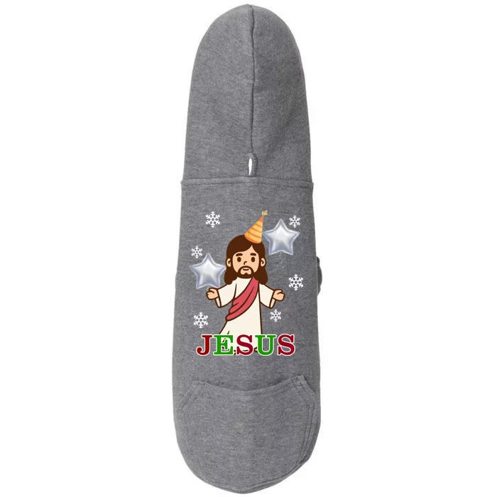 Happy Birthday Jesus Doggie 3-End Fleece Hoodie