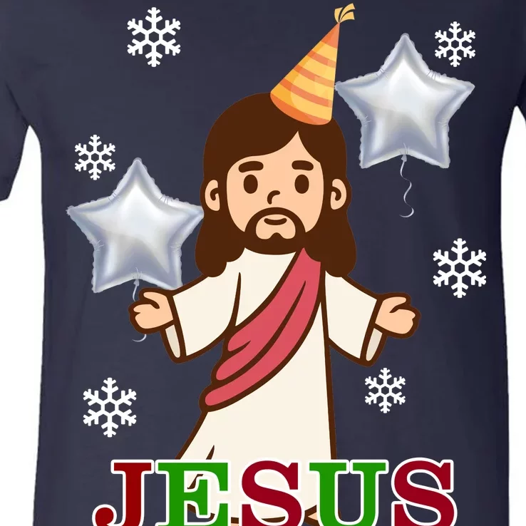 Happy Birthday Jesus V-Neck T-Shirt