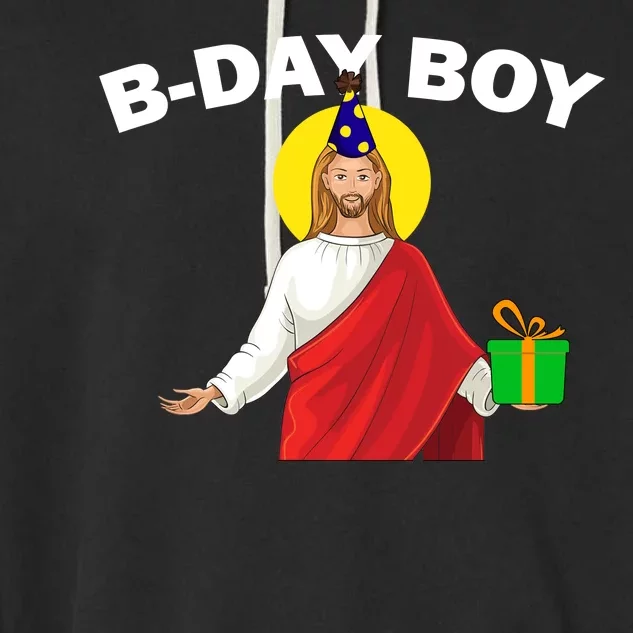 Happy Birthday Jesus! B-Day Boy Garment-Dyed Fleece Hoodie