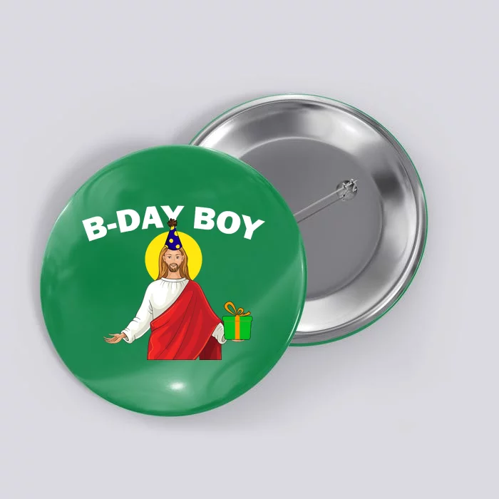 Happy Birthday Jesus! B-Day Boy Button