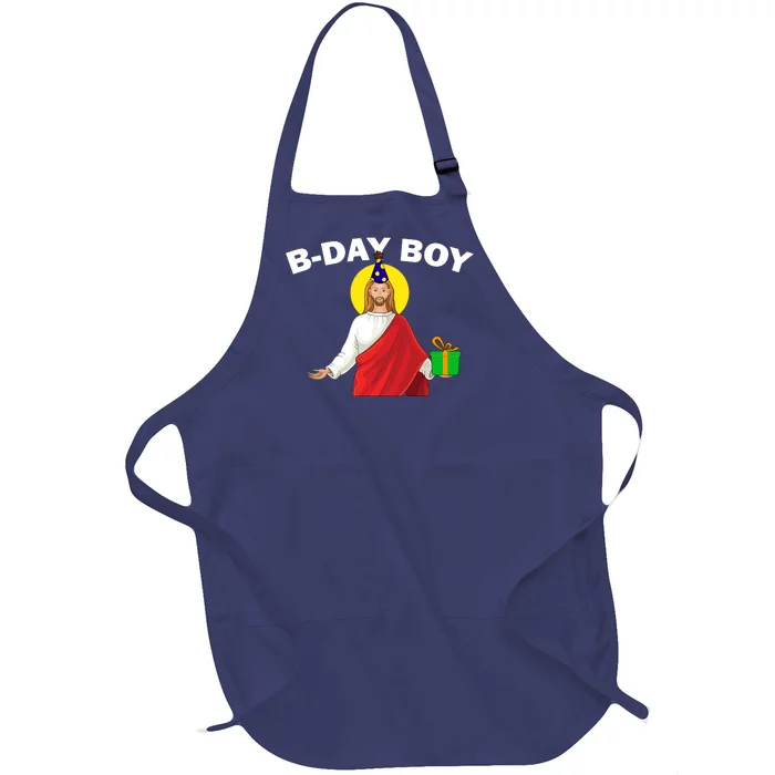 Happy Birthday Jesus! B-Day Boy Full-Length Apron With Pocket